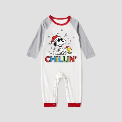  Colorful Chillin Peanuts Christmas Family Pajamas