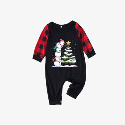 Snowman Tree Christmas Pajamas for the Whole Family and Pets