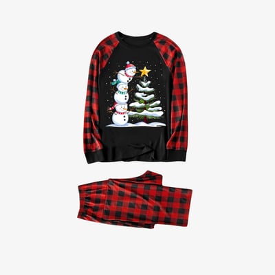 Snowman Tree Christmas Pajamas for the Whole Family and Pets
