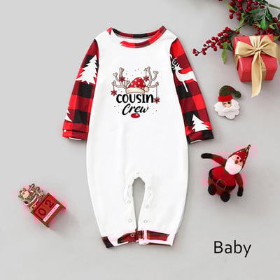 Cousin Crew Christmas Reindeer Print Family Matching Pajamas Sets
