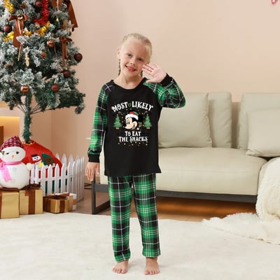 Disney Most Likely To Personalized Christmas Family Pajamas Set
