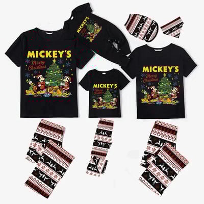 &nbsp;Disney Mickey Merry Christmas Family Matching Pajama Set