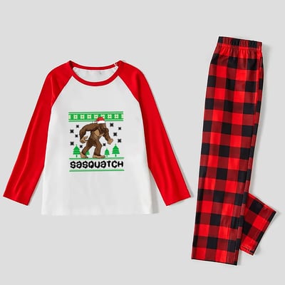 Legendary Sasquatch Family Pajamas Christmas Matching Set Full Sizes