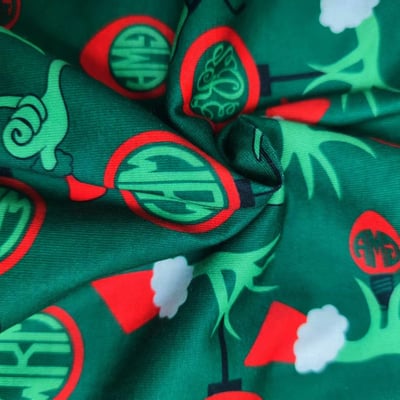 Grinch Merry Christmas Yall Family Matching Pajamas Green Print Set