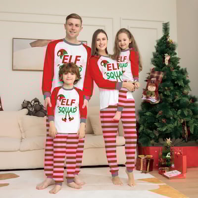 Matching Elf Squad Christmas Pajamas for the Whole Family