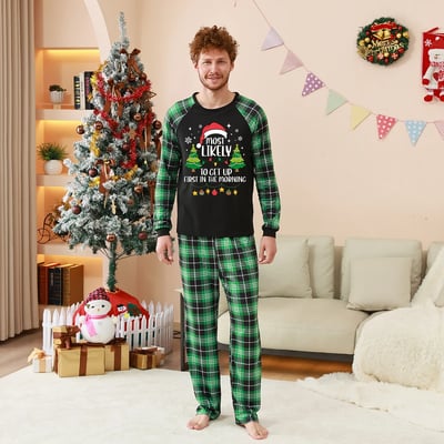 Funny Christmas Quote Matching Pajamas for the Whole Family