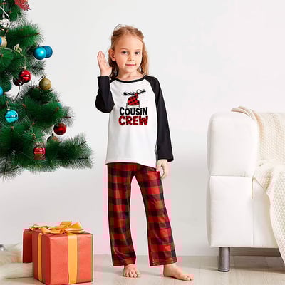 Cousin Crew Christmas Pajama Set Red Plaid Family Matching Outfits