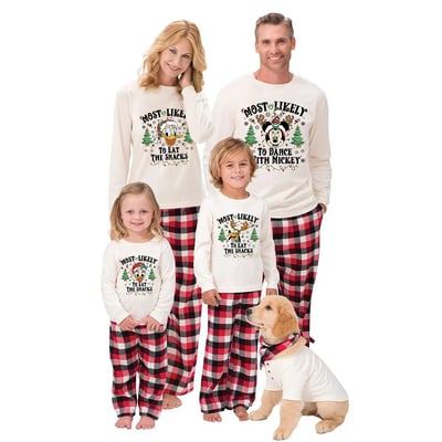 Personalized Disney Most Likely To Pajamas Christmas Family PJs Sets
