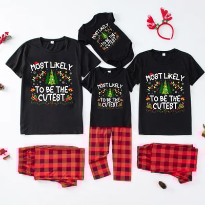 Personalized Most Likely To Holiday Matching PJs for Families