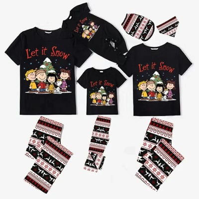 Peanuts Let It Snow Christmas Family Matching Pajama Sets