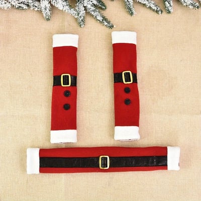 3-Pack Christmas Refrigerator Door Handle Covers