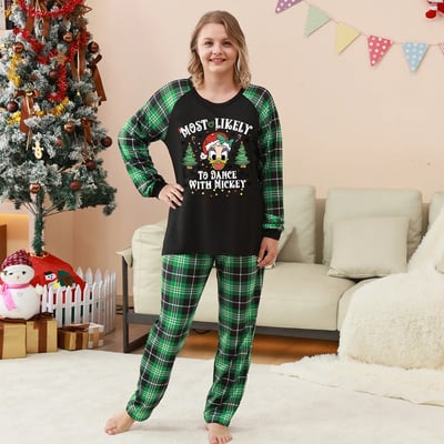 Disney Most Likely To Personalized Christmas Family Pajamas Set