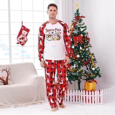 Gingerbread North Pole Family Christmas Pajamas