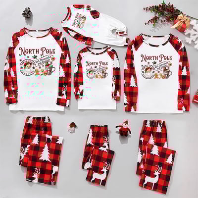 Gingerbread North Pole Family Christmas Pajamas