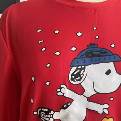 Snoopy Red Christmas Family Matching Pajamas with Dog Outfit