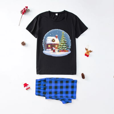 Peanuts Crystal Ball Christmas Family Matching Pajamas