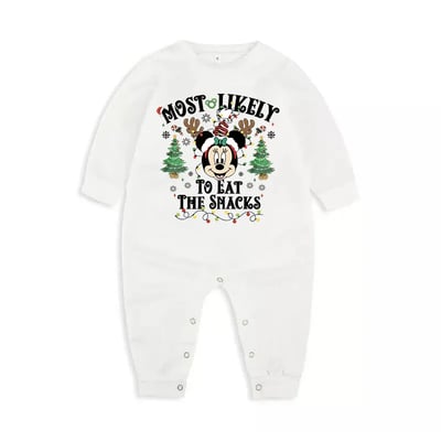 Personalized Disney Most Likely To Pajamas Christmas Family PJs Sets