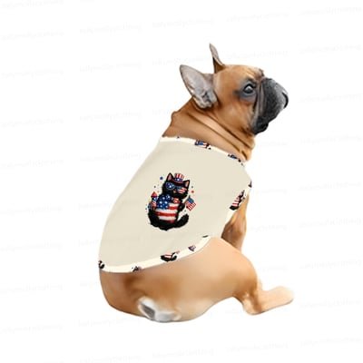 Cute Black Cat 4th of July Family Pajamas With Pockets