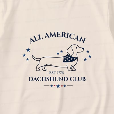 Classic Dachshund Family Matching Pajamas Summer Short Set