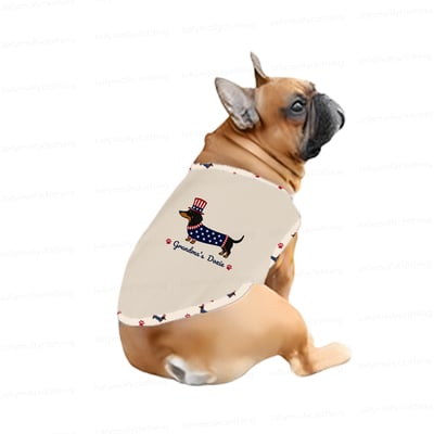 Personalized Grandma’s Doxie Family Matching Pajamas 4th of July Long Sleeve Set