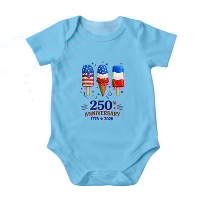 USA Ice Cream Family Matching Short Pajama Set 1776 2026 Sleepwear