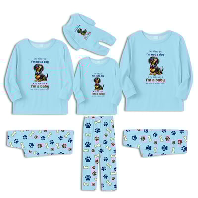 Cute Wiener Dog Family Matching Pajama Set Funny Dog Lover Pajamas