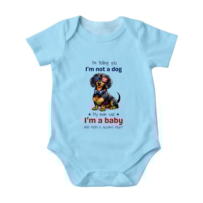 I’m Not a Dog I’m a Baby Family Matching Short Pajamas with Pet