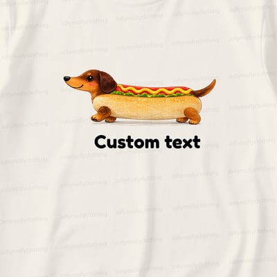 Personalized Hot Dog Dachshund Family Matching Pajama Shorts