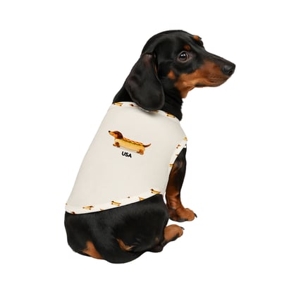 Personalized Hot Dog Dachshund Family Matching Pajama Shorts