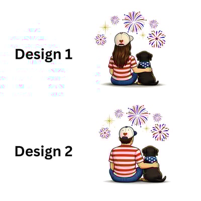 Patriotic Dachshund Mom Family Matching Pajama Shorts Set