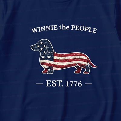 Winnie The People Patriotic Dachshund Family Pajama Set