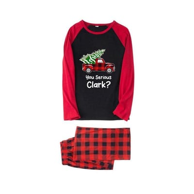 You Serious Clark Christmas Vacation Family Matching Pajamas Plaid Set