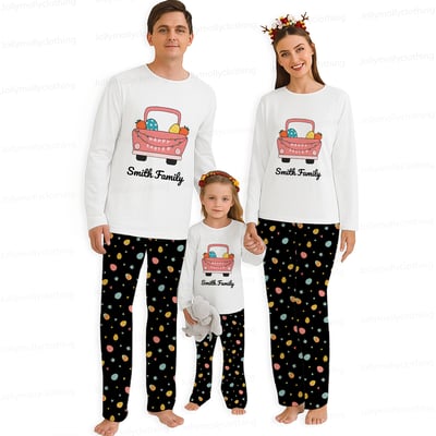 Personalized Happy Easter Matching Family Pajamas
