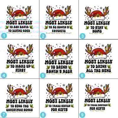 Personalized Christmas Most Likely To Family Matching Pajamas