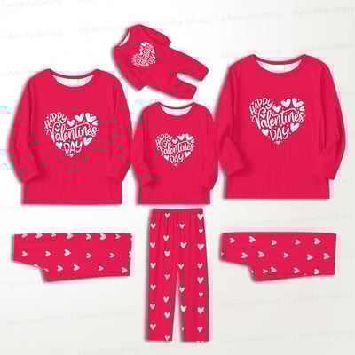 Happy Valentine’s Day Matching Family and Couples Pajama Set