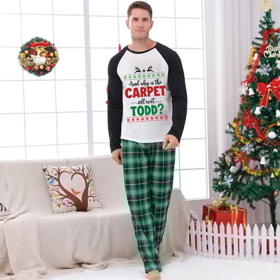 Christmas Vacation Family Matching Pajamas Plaid Set
