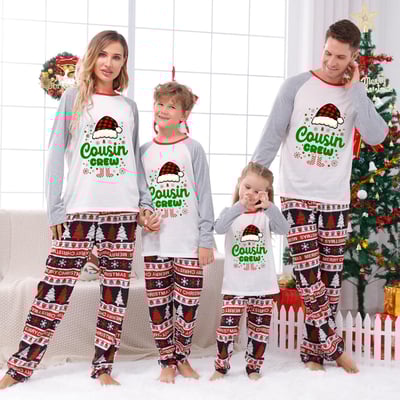 Cousin Crew Christmas Pajamas for Family Baby and Pet Matching Set