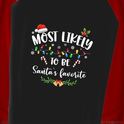 Festive Joke Family Christmas Red Plaid Black Top Matching Set
