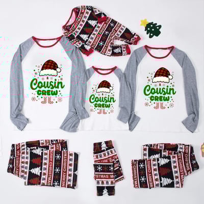 Cousin Crew Christmas Pajamas for Family Baby and Pet Matching Set