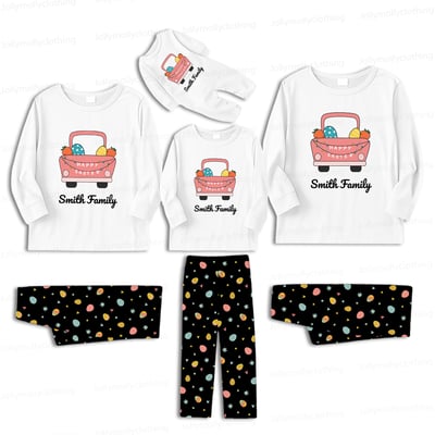 Personalized Happy Easter Matching Family Pajamas