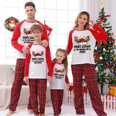 Personalized Christmas Most Likely To Family Matching Pajamas