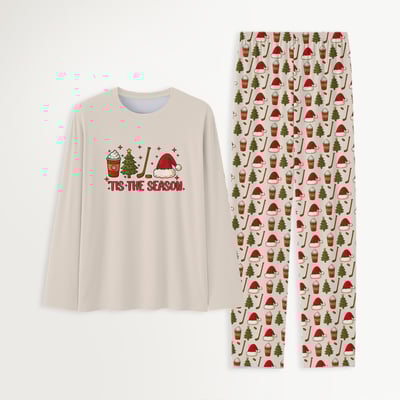 Hockey Christmas Family Matching Pajamas Tis The Season