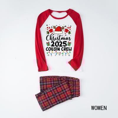 Holiday Cousin Crew 2025 Christmas Matching Family Pajamas