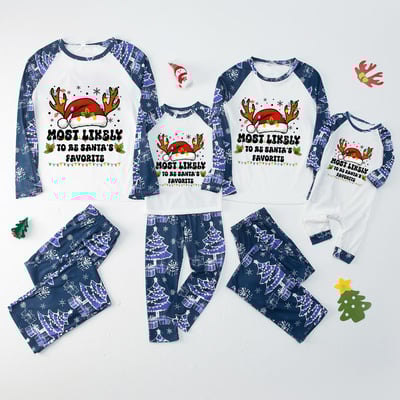 Christmas Blue Winter Most Likely To Family Matching Pajamas