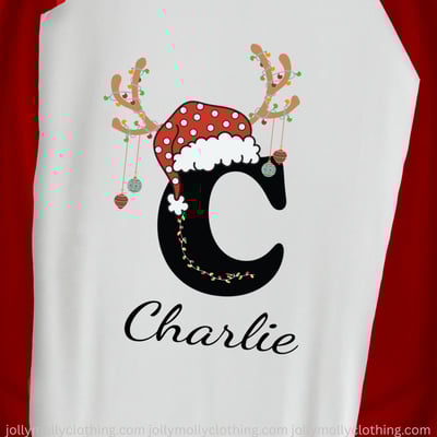 Christmas Red Buffalo Plaid Personalized Monogram Family Matching Pajamas