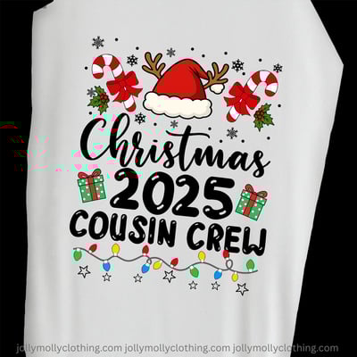 Christmas 2025 Cousin Crew Pajama Set for Kids and Adults Holiday Family Photos