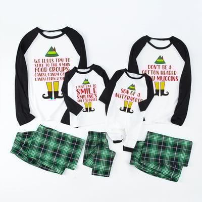 Elf Movie Quotes Christmas Family Matching Pajamas