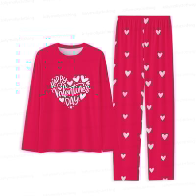 Happy Valentine’s Day Matching Family and Couples Pajama Set