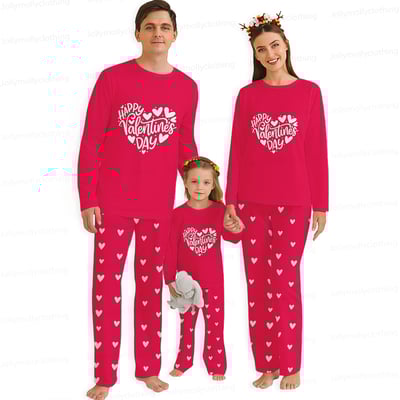 Happy Valentine’s Day Matching Family and Couples Pajama Set