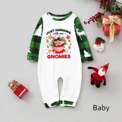 Just Hanging With My Gnomies Christmas Matching Pajamas Set